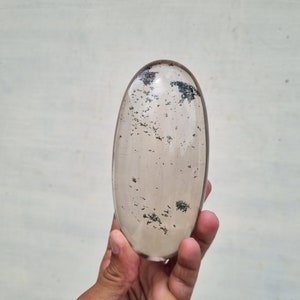 Rare 6&quot; Himalayan Clear Quartz spathik Lingam - 960g Gift Stone