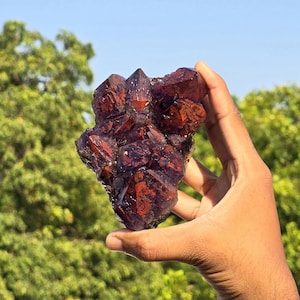 Rare Auralite 23 Amethyst Cluster: Super 7 - Elestial Geode - Red Cap Amethyst