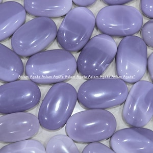 Lavender Yttrium Fluorite Palm Stone: Crown Chakra Crystal