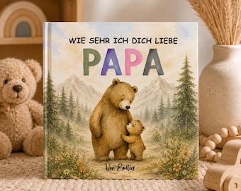 Personalisiertes buch für Papa | Vatertagsgeschenk von Tochter oder Sohn | Papa Geschenk