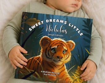 Personalized Children's Book, Custom Name Book, Baby Gift, Bedtime Story, Bedtime Book, Christening Gift, Baptism Gift, Baby Birthday Gift