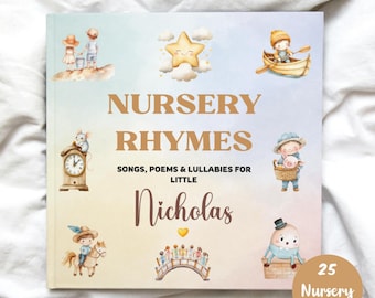 Personalisiertes Kinderreimebuch, Babypartygeschenk, Geschenk für Neugeborene