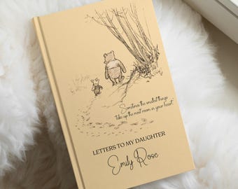 Winnie the Pooh Baby Journal Custom Letters to my Daughter Journal Pregnancy Book Personalized Letters to Baby Memory Pregnancy Book Winnie