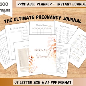 The Ultimate Pregnancy Journal, Printable Pregnancy Journal, Pregnancy Planner, Expecting Mom Kit, Pregnancy Memory Book, Bump to Baby, PDF