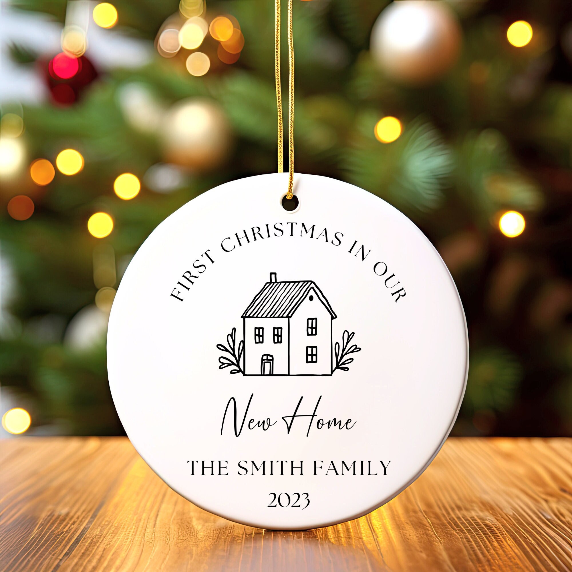 New Home Ornament, First Christmas in our New Home 2023, Personalized Christmas Ornament 2023, Custom New Home Gift, Our New Home Keepsake