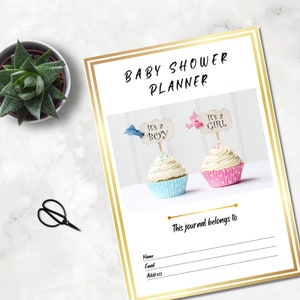 Baby Shower Planner Printable, PDF Baby Shower Planner, Baby Shower ...