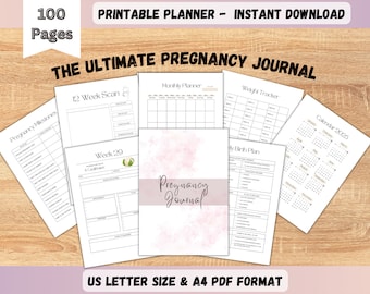 Pregnancy Planner Printable Pregnancy Journal Bump to Baby - Etsy