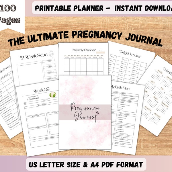 The Ultimate Pregnancy Journal, Printable Pregnancy Journal, Pregnancy Planner, Expecting Mom Kit, Pregnancy Memory Book, Bump to Baby, PDF