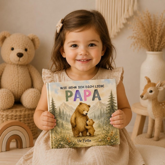 Personalisiertes buch für Papa | Vatertagsgeschenk von Tochter oder Sohn | Papa Geschenk