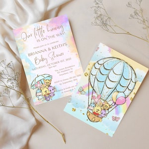 Winnie the Pooh Baby Shower Invitation, Winnie and friends Baby Shower Invitation, Winnie the Pooh Girl Invite, Editable Instant Download