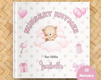 Personalisiertes Kinderreimebuch, personalisiertes Baby Mädchen Geschenk