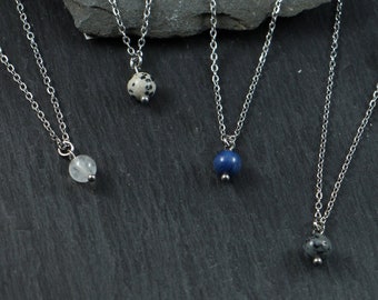 Gemstone Necklace | individual jewelry | wish pearl | Minimalist | subtle necklace