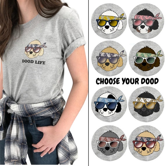 Golden Doodle T Shirt Dood Goldendoodle Mom Dog Glasses Tee Golden Doodle T Shirt Dood Goldendoodle Mom Dog Glasses Tee