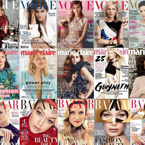 1000 Women's Fashion Magazines Collection PDF Magazines - Etsy