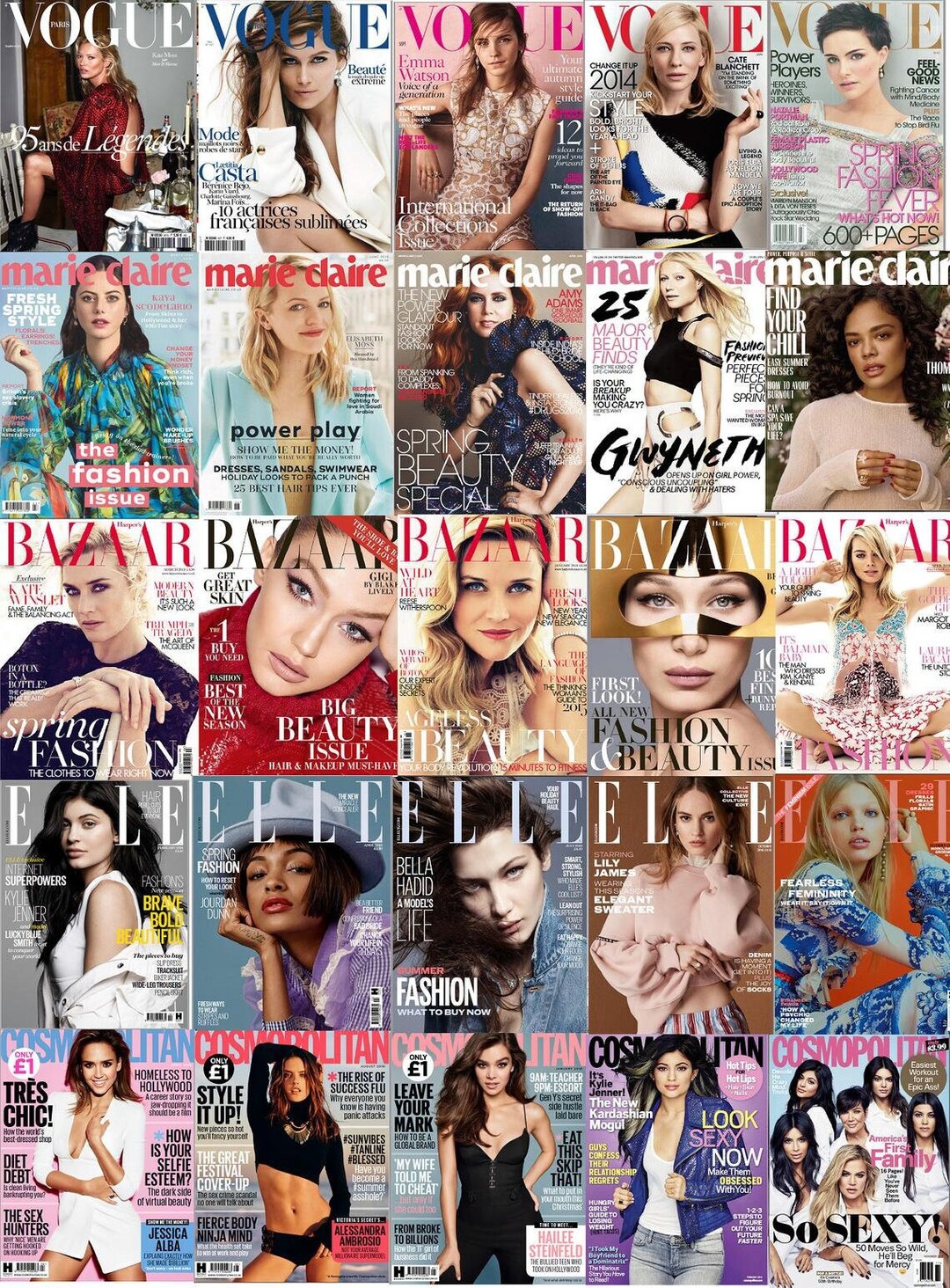 1000 Women's Fashion Magazines Collection PDF Magazines - Etsy