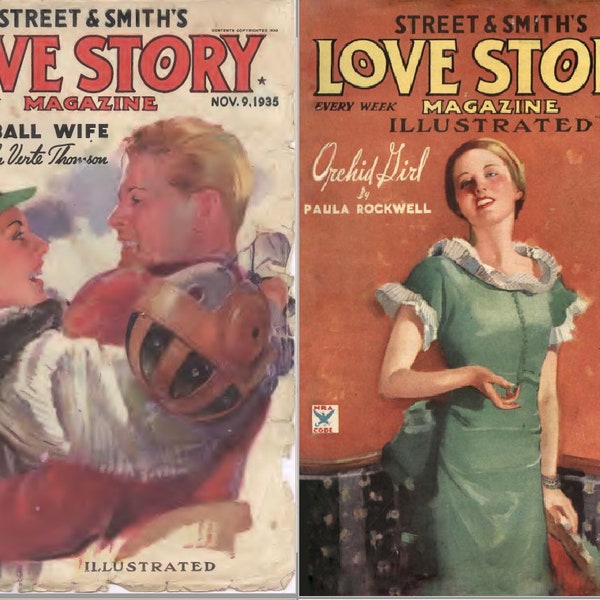 romance writers of canada magazine 2 x Street & Smith’s Love Story Magazines from 1935 PDF Digital Download - Pulp romance fiction, stories, advertisements