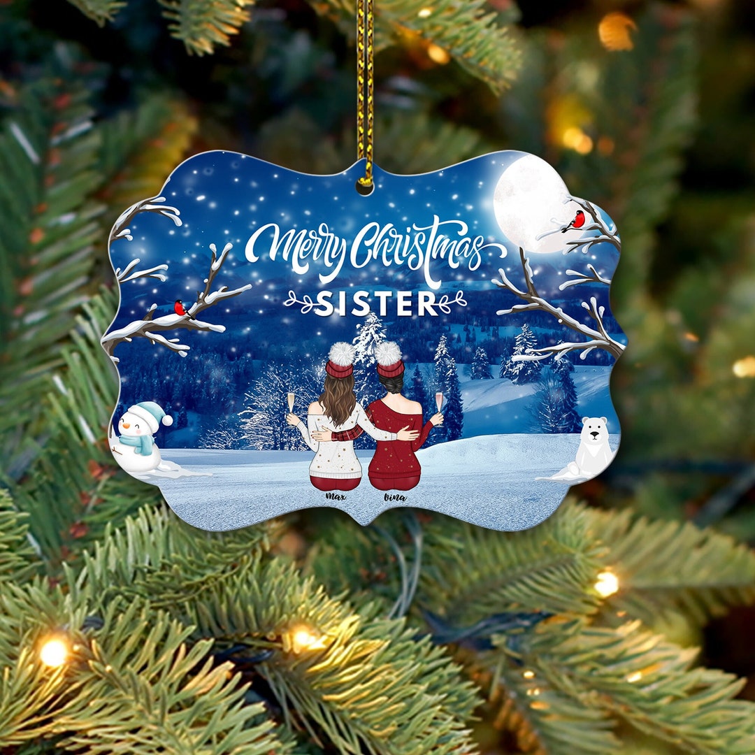 Merry Christmas Sister Christmas Gift for Sister Etsy
