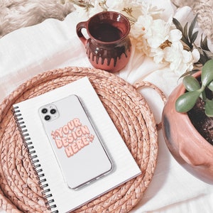 Clear Phone Case Mockup in PSD Photoshop File Format with Smart Object Layer, Clear iPhone Case Mock Up Stock Photo, Cute Phone Case Mockup