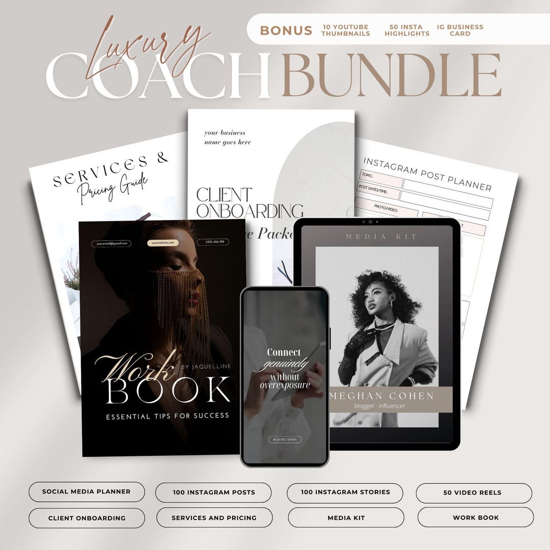 Coaching Bundle Template Coaching Business Template Editable