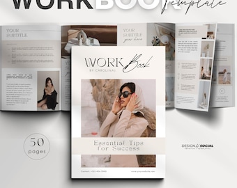 Ebook Template | Editable Coaching Workbook Template | Canva Template | Course Guide | Lead Magnet | Luxury Broschure