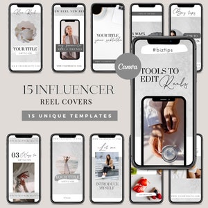UGC Reel Templates | Content Creator Reel Covers | Reel Cover Template Editable in Canva | Reel Template Cover