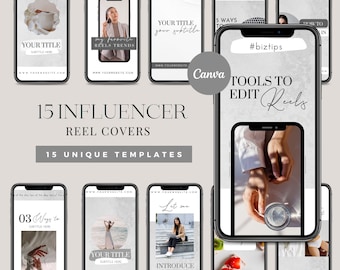 UGC Reel Templates | Content Creator Reel Covers | Reel Cover Template Editable in Canva | Reel Template Cover