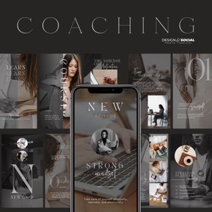 Coaching Instagram Story Templates for Canva | Stories Templates | Life Coach Templates | Blogger Template |