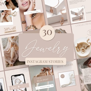 Jewelry Instagram Stories Template | Jewelry Templates | Instagram Templates | Canva Instagram Template