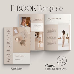 Editable Workbook Template | Canva Coaching Ebook Template | Lead Magnet | Course Guide