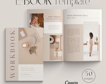 Modello di cartella di lavoro modificabile / Modello di ebook di Canva Coaching / Lead Magnet / Guida al corso