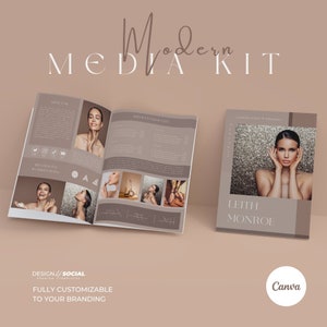 3 Page Media Kit Template| Influencer Press Kit | Instagram Media Kit| Influencer Rate Sheet Template