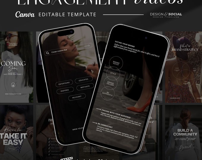 CANVA Boho Instagram Bundle Pack for Photographers, IG Post Carousel ...