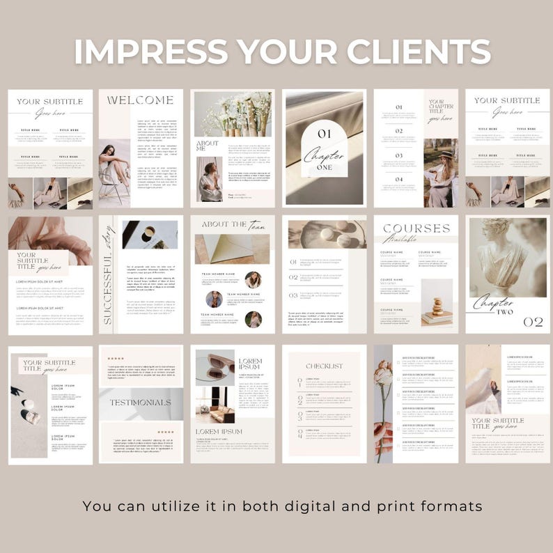 Ebook Template Canva | Coaching Guide Book Canva Template| Lead Magnet ...