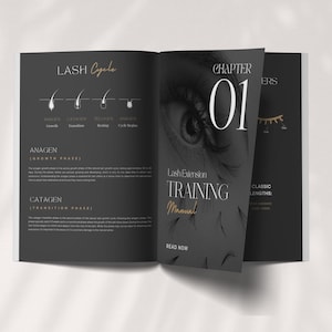 Manuel de formation des cils | Entraînement volumétrique hybride de luxe | Guide de formation des cils | Modèle technique de cils | Modèle de toile