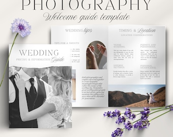 Wedding Photography Pricing List| Wedding Pricing Guide Sheet Template | Wedding  Package | Photographer Price Guide Canva Editable