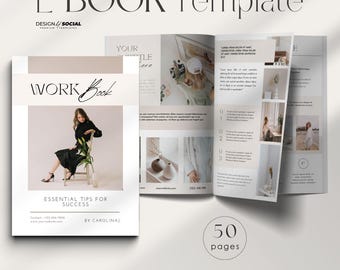 Ebook Template | Editable Coaching Workbook Template | Canva Template | Course Guide | Lead Magnet | Luxury Broschure