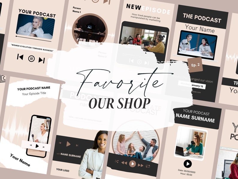 Instagram Reel Templates | Podcast Reel Covers | Reel Cover Template Editable in Canva | Reel Template Cover image 10