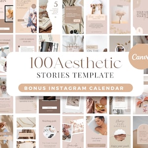 100 modèles d’histoires Instagram Canva | Modèle Canva de booster d’engagement | Modèles d'histoires IG