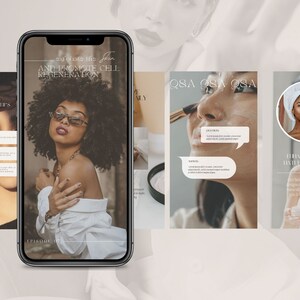 Instagram post- en verhaalsjablonen voor schoonheidsspecialiste | Sociale media huidverzorging | Instagram-canva huidverzorging | Spa Instagram afbeelding 4