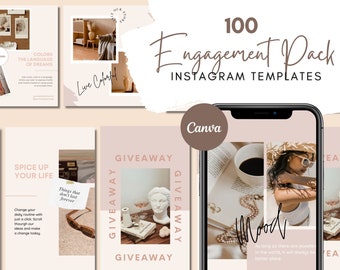 Instagram Templates | Viral Social Media Templates | Canva Template for Bloggers and Small Business