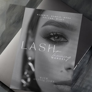 Lash Training Manual | Classic Hybrid Volume Training | Eyelash Training Guide | Lash Tech Template | Canva Template