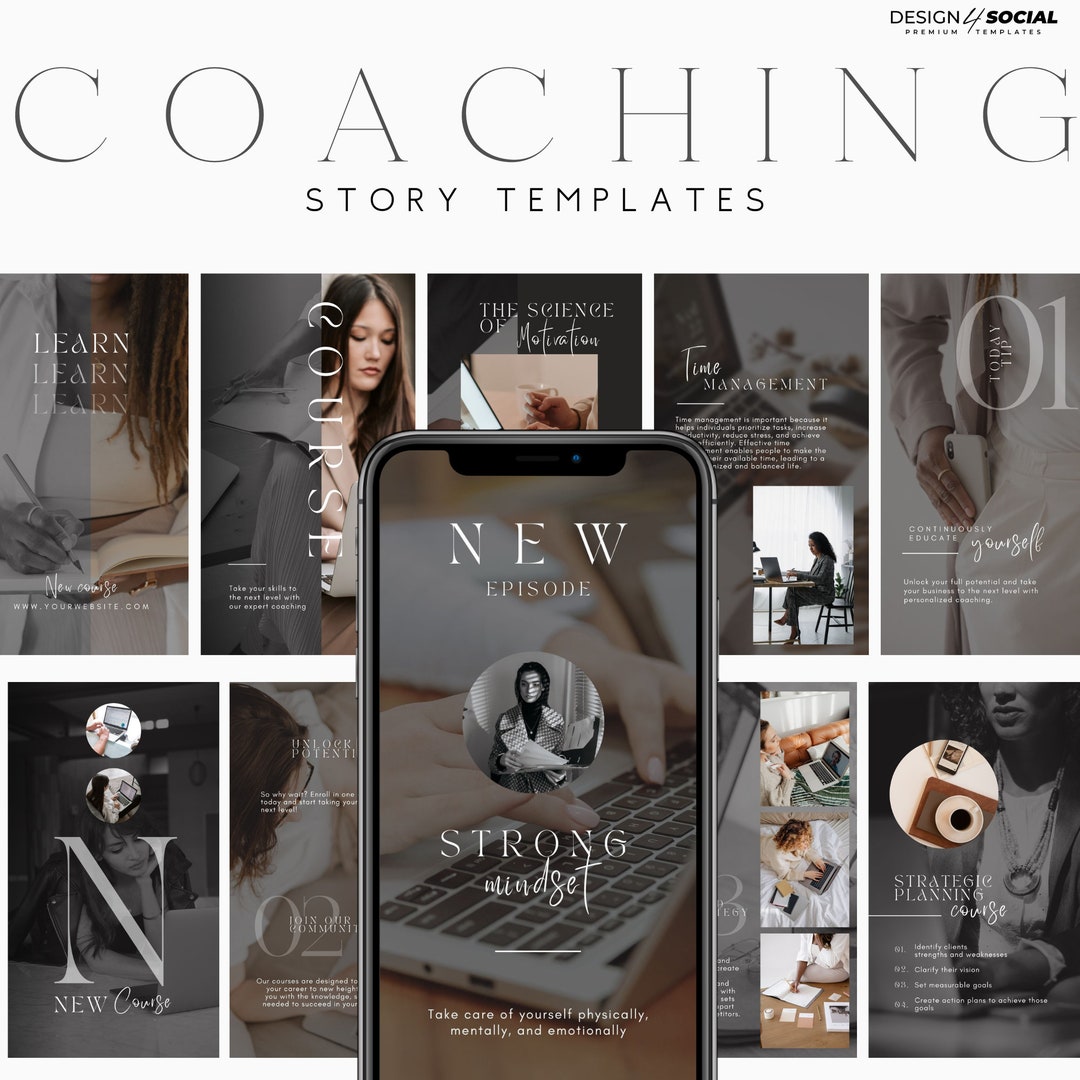 Coaching Instagram Story Templates for Canva | Stories Templates | Life ...