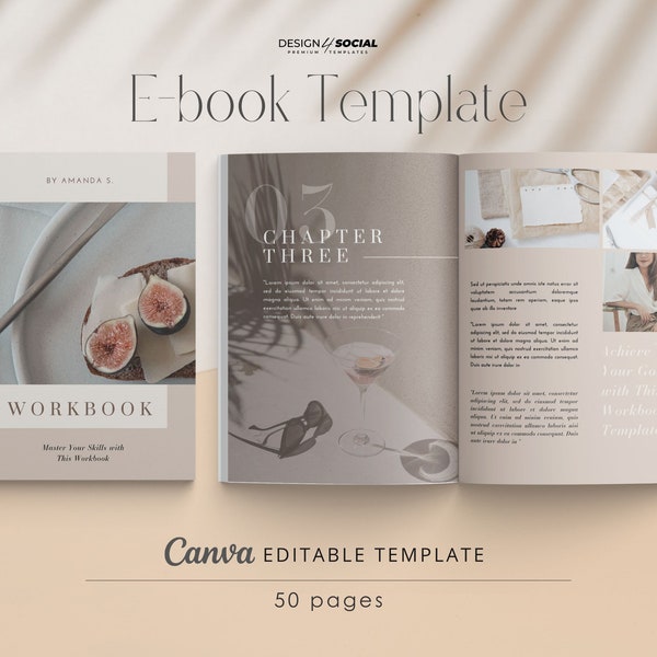 Ebook Template | Editable Coaching Workbook Template | Canva Template | Course Guide | Lead Magnet | Luxury Broschure | Digital and Print