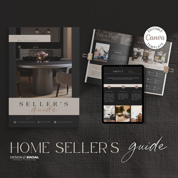 Home Seller Guide Template: Sell Your Home Like a Pro - 14 Pages - Canva Template | Real Estate Template