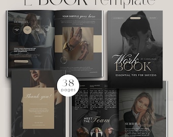 Ebook Template | Editable Coaching Workbook Template | Canva Template | Course Guide | Lead Magnet | Luxury Broschure