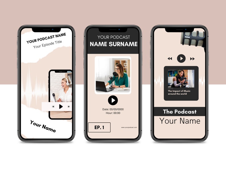 Instagram Reel Templates | Podcast Reel Covers | Reel Cover Template Editable in Canva | Reel Template Cover image 6