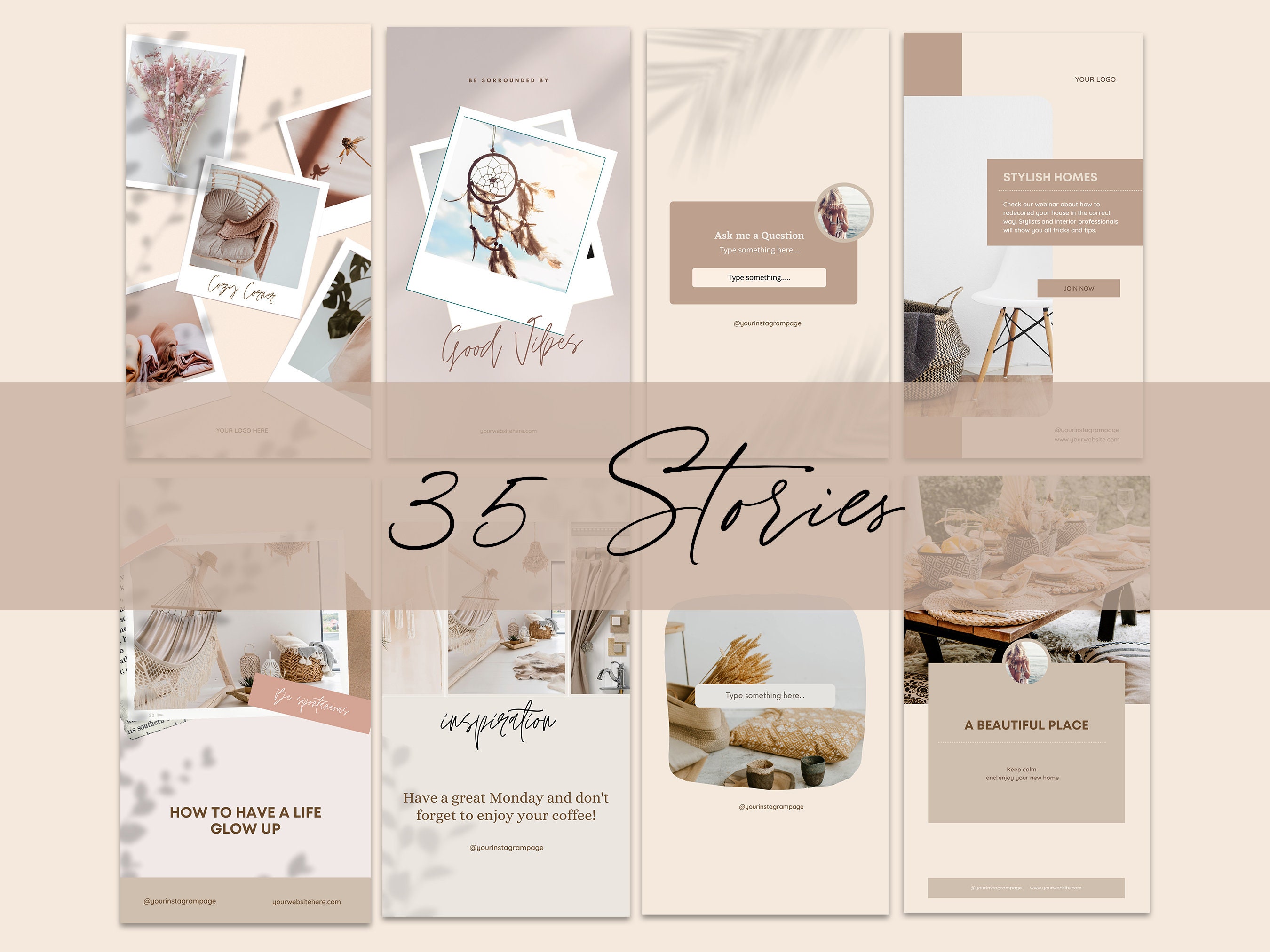 85 Instagram Templates Post & Instagram Stories for Interior Designers ...