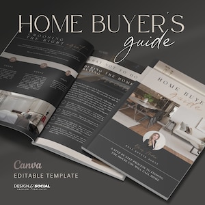 Home Buyer Guide Template - 14 Pages - Simplify Your Home Buying Process | Canva Template | Real Estate Template | Realtor Branding