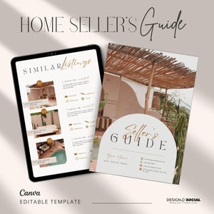 Real Estate Listing Presentation | Seller Presentation Template | Printable Home Seller Guide Template | Canva Template