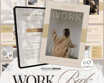 Ebook Template | Editable Coaching Workbook Template | Canva Template | Course Guide | Lead Magnet | Luxury Broschure